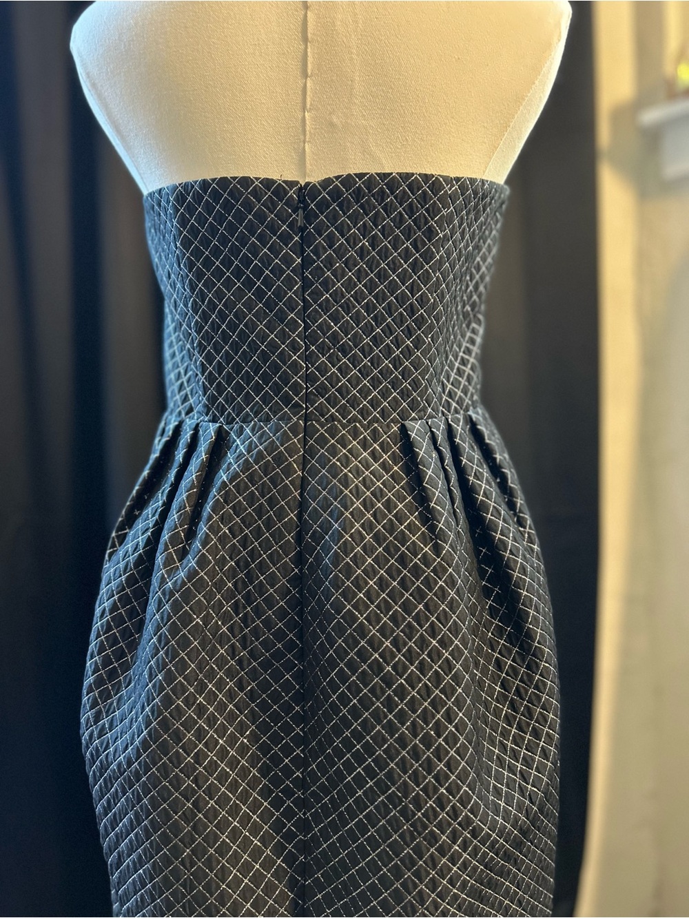 Strapless Geometric Pattern Dress - Picture 9 of 10